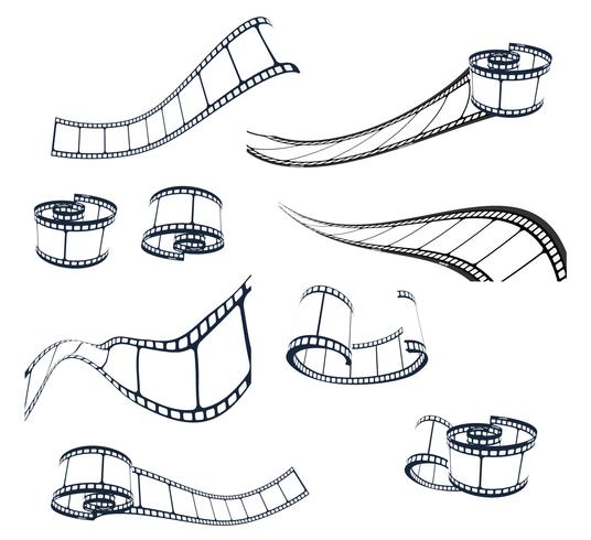 536x490 Photo Negative Vector Collection