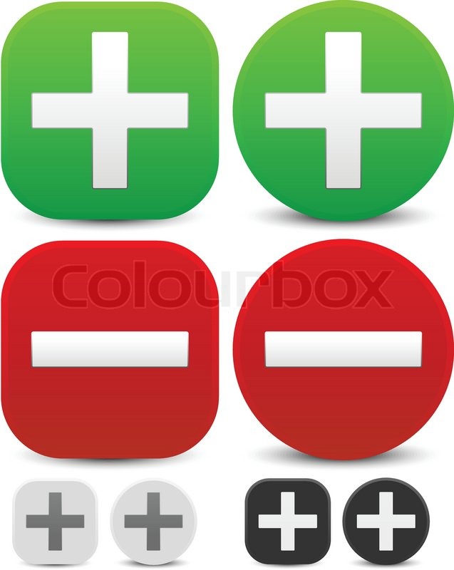 637x800 Plus, Minus Signs. Addition, Subtraction, Positive, Negative Icons