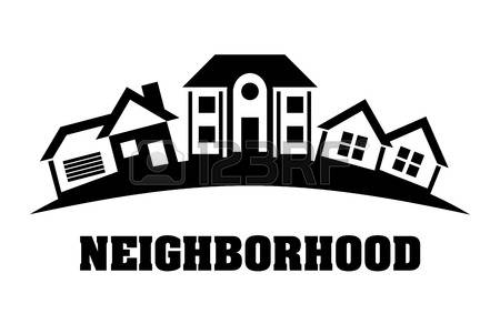 450x292 Neighborhood Clipart Black And White Collection