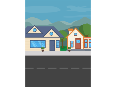 400x300 Collection Of Free Home Vector Neighborhood. Download On Ubisafe