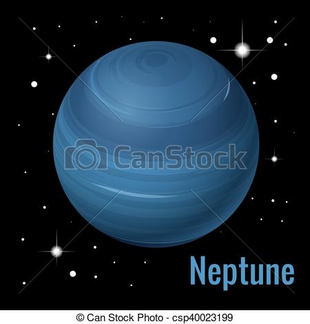 450x470 Neptune Planet 3d Vector Illustration. High Quality Isometric