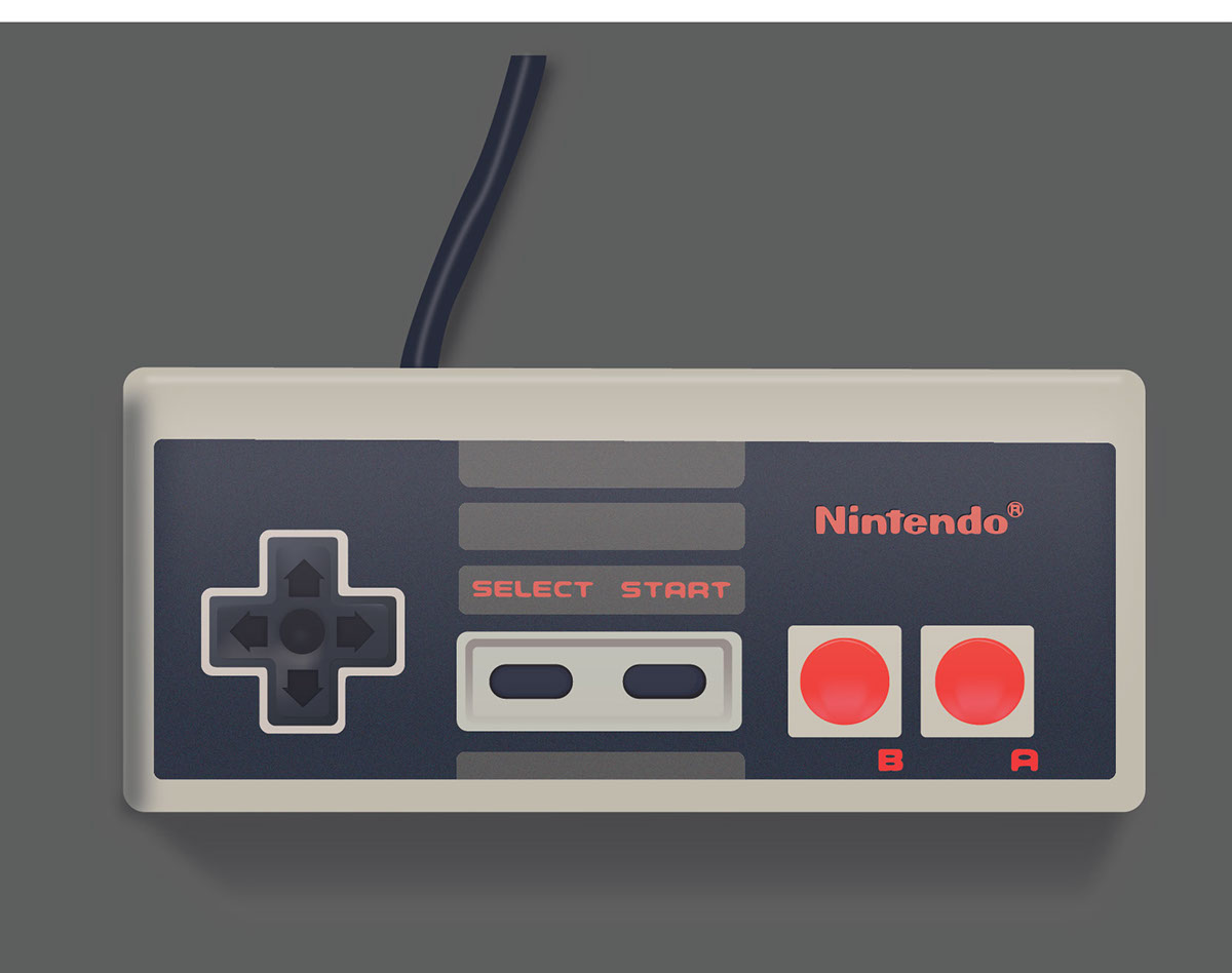 1200x948 Nes Controller Remake (Vector) On Behance