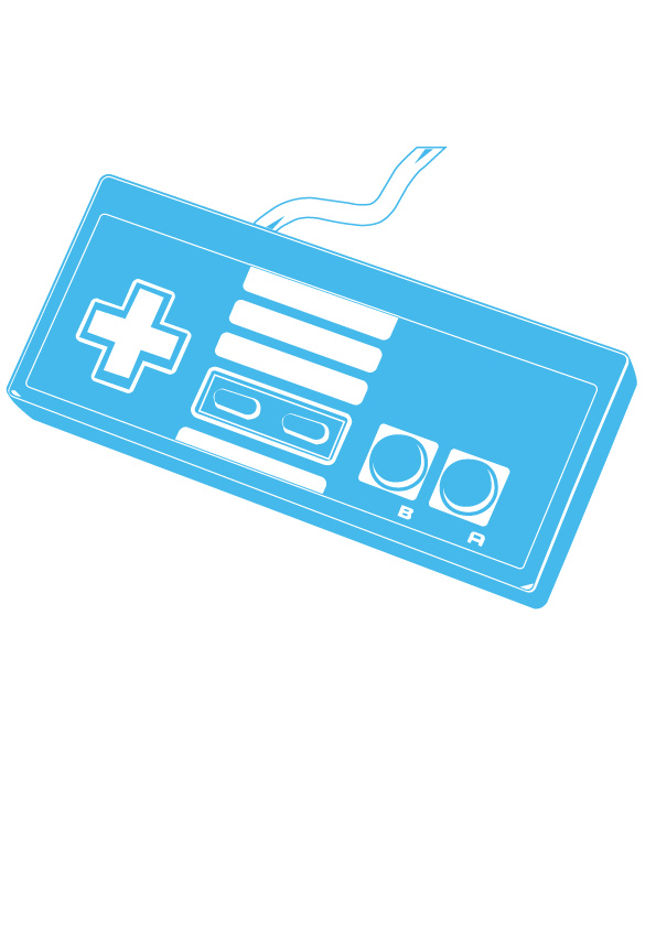 595x842 Nes Controller Vector Illustration Illustration Using
