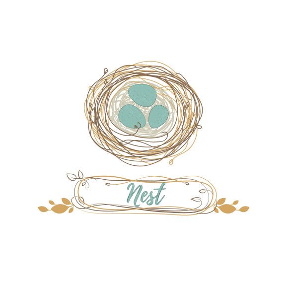 570x570 Custom Logo Design,vector Logo, Vintage Shabby Nest Logo And
