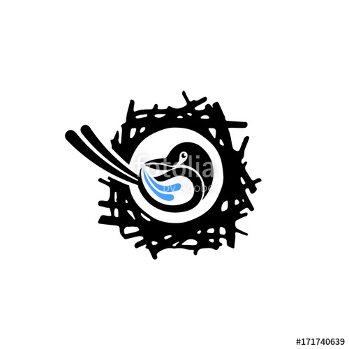 500x500 Bird Nest Logo Stock Image And Royalty Free Vector Files On