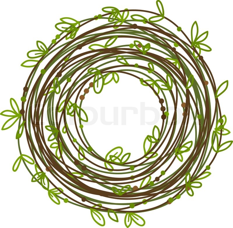 800x782 Nest Frame For Your Design Stock Vector Colourbox