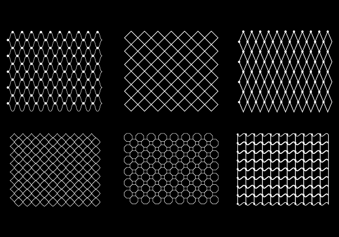 700x490 Free Fish Net Pattern Vector