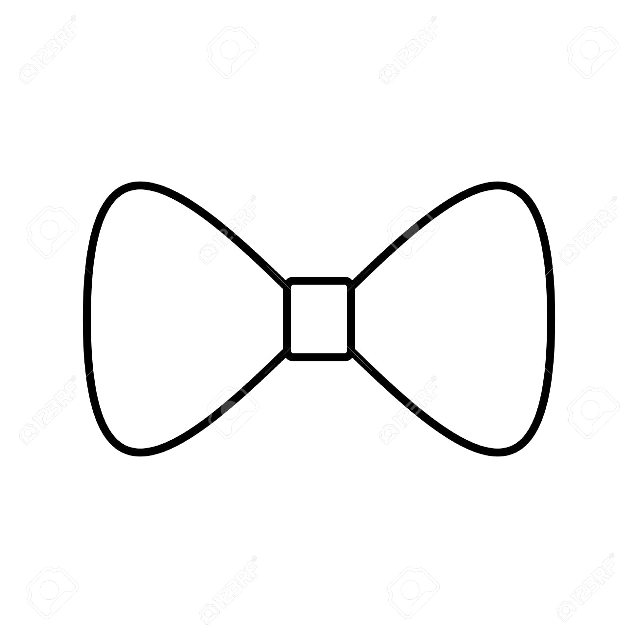 1300x1300 50825537 Vector Black Bow Tie Line Icon Illustration On White