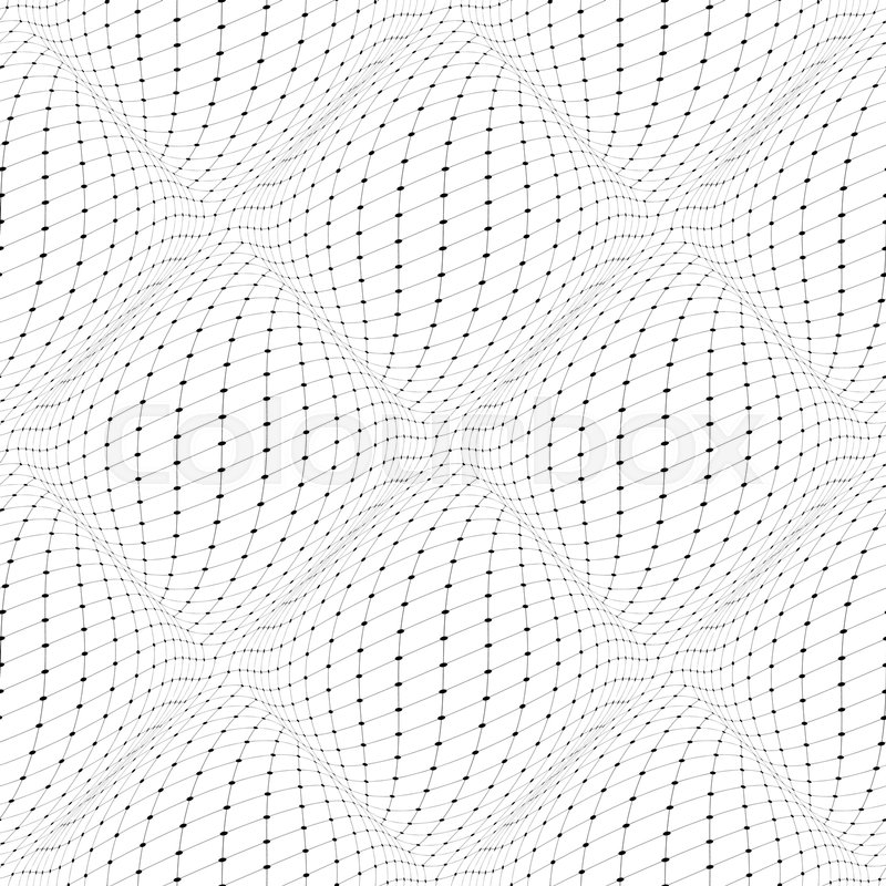 800x800 Seamless Reticulate 3d Netting Pattern. Vector Art. Stock Vector