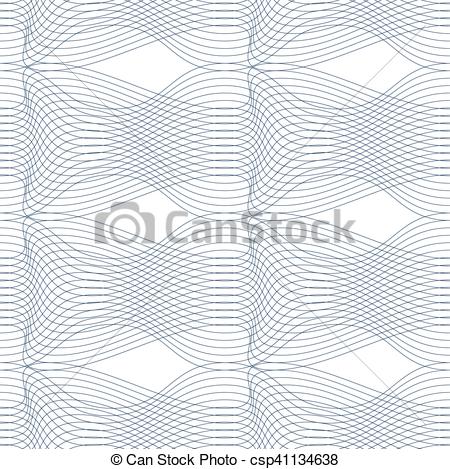 450x469 Black And White Vector Endless Pattern Created With Thin Undulate