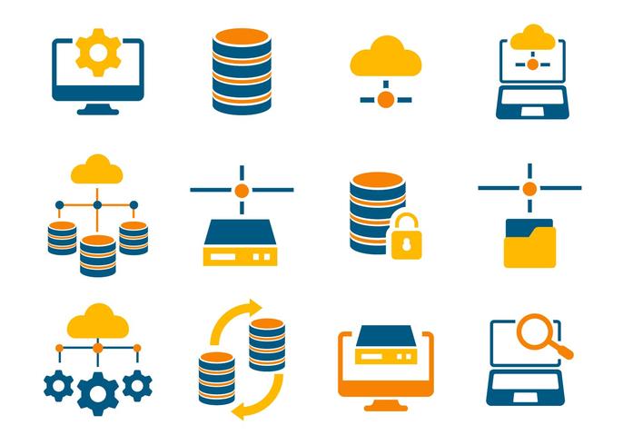 686x490 Free Database And Network Icons Vector