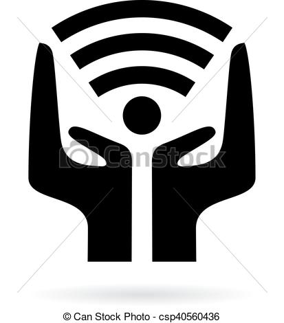 413x470 Free Wi Fi Network Icon Isolated On White Background.