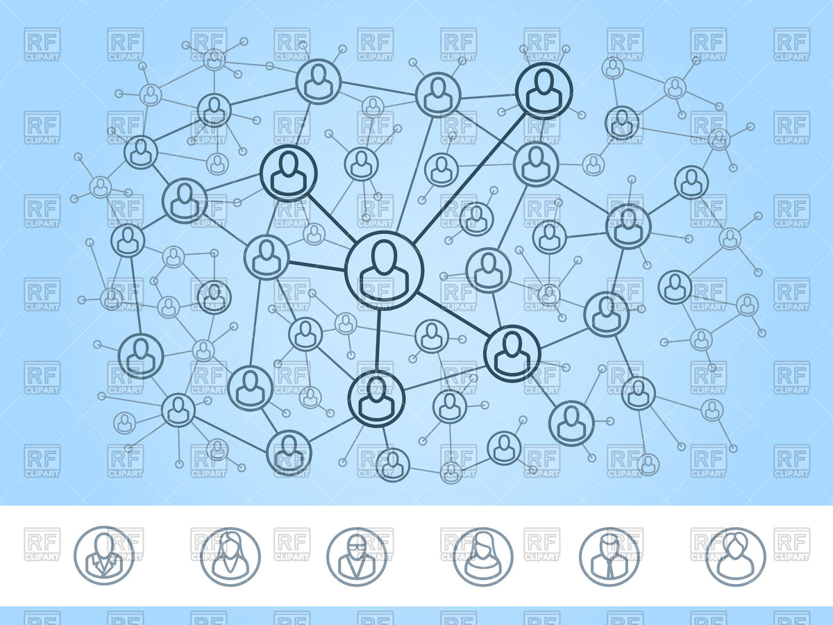 1200x900 Human Network Map People Connection Vector Image Vector Artwork