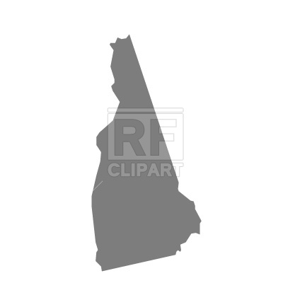 400x400 New Hampshire State Map Silhouette Free Vector Image Vector
