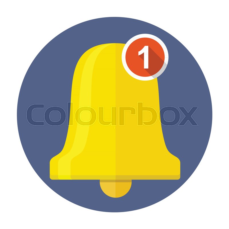 800x800 New Notification Bell Vector Icon Stock Vector Colourbox