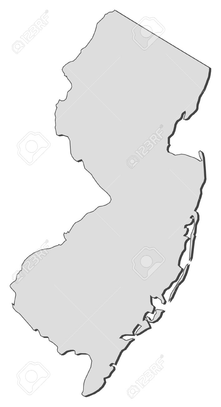707x1300 New Jersey Outline Clipart Free