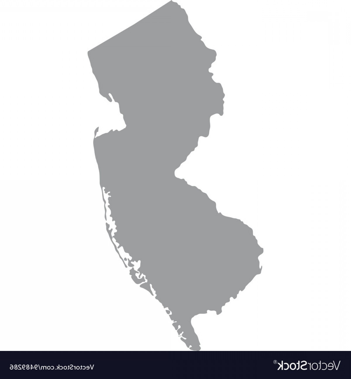 1200x1296 Us State Of New Jersey Vector Lazttweet