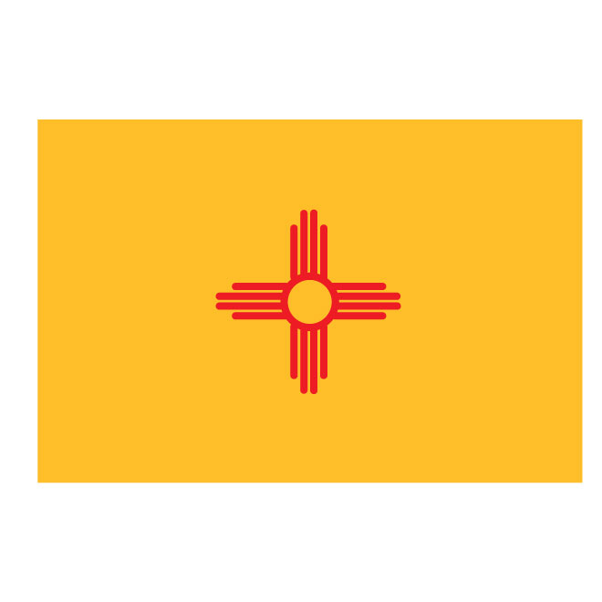 660x660 New Mexico Vector Flag