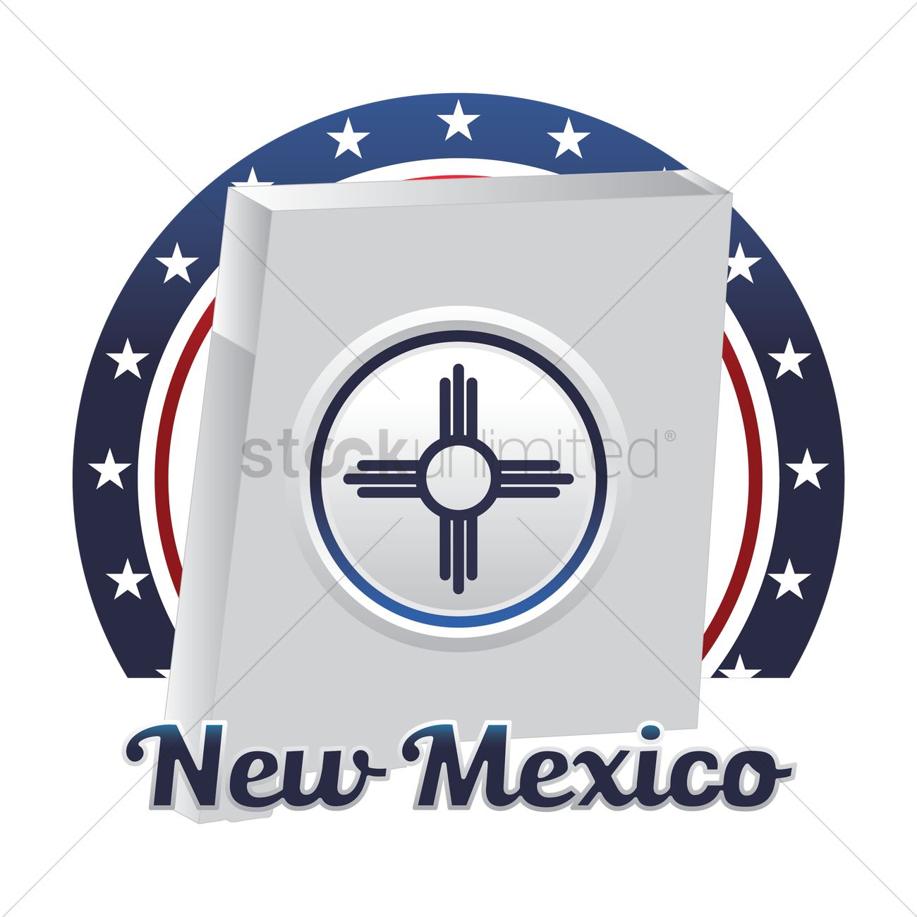 1300x1300 New Mexico Map Vector Image