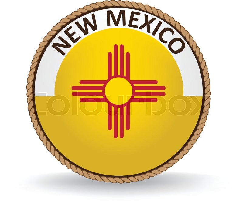 800x683 Flag Seal Of The State Of New Mexico. Stock Vector Colourbox