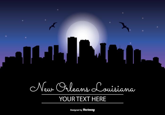 700x490 New Orleans Night Skyline
