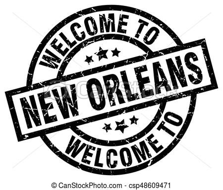 450x383 Welcome To New Orleans Black Stamp.