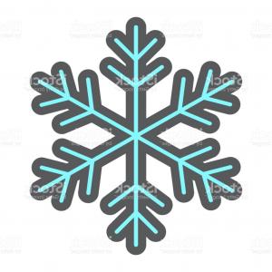 300x300 Snowflake Filled Outline Icon New Year And Christmas Snow Sign