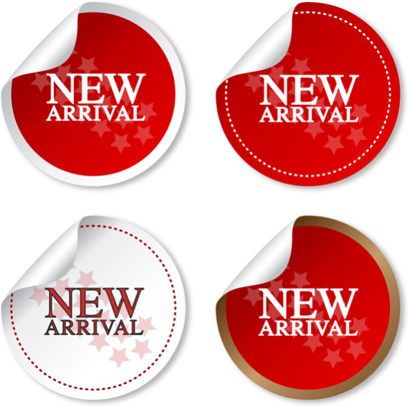 590x588 New Arrival Sticker Vector Free Vector In Adobe Illustrator Ai