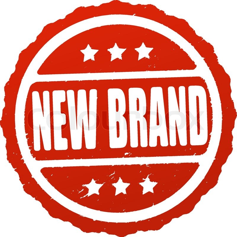 800x798 New Brand Rubber Stamp Stock Vector Colourbox