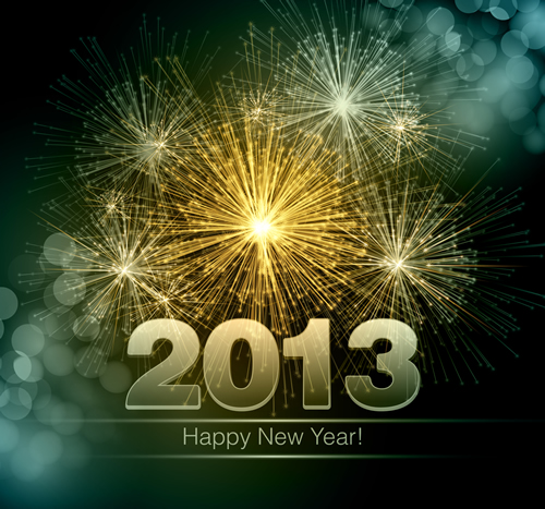 500x467 Happy New Year 2013 7 Free Vector Graphic Download