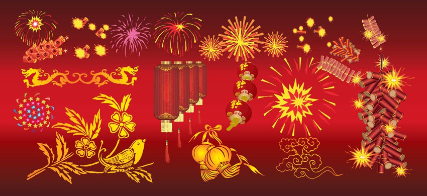 850x390 Chinese New Year Celebration Vector Art Amp Graphics