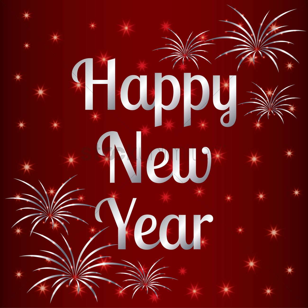 1300x1300 Happy New Year Vector Image