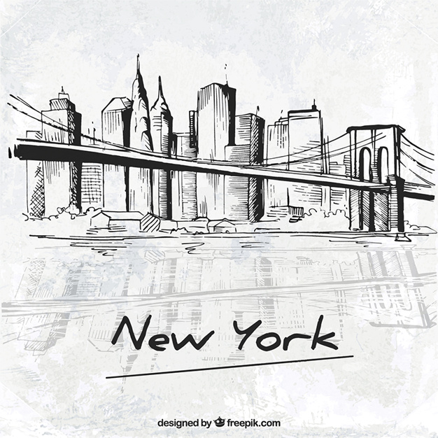 626x626 Sketchy New York City Vector Free Download