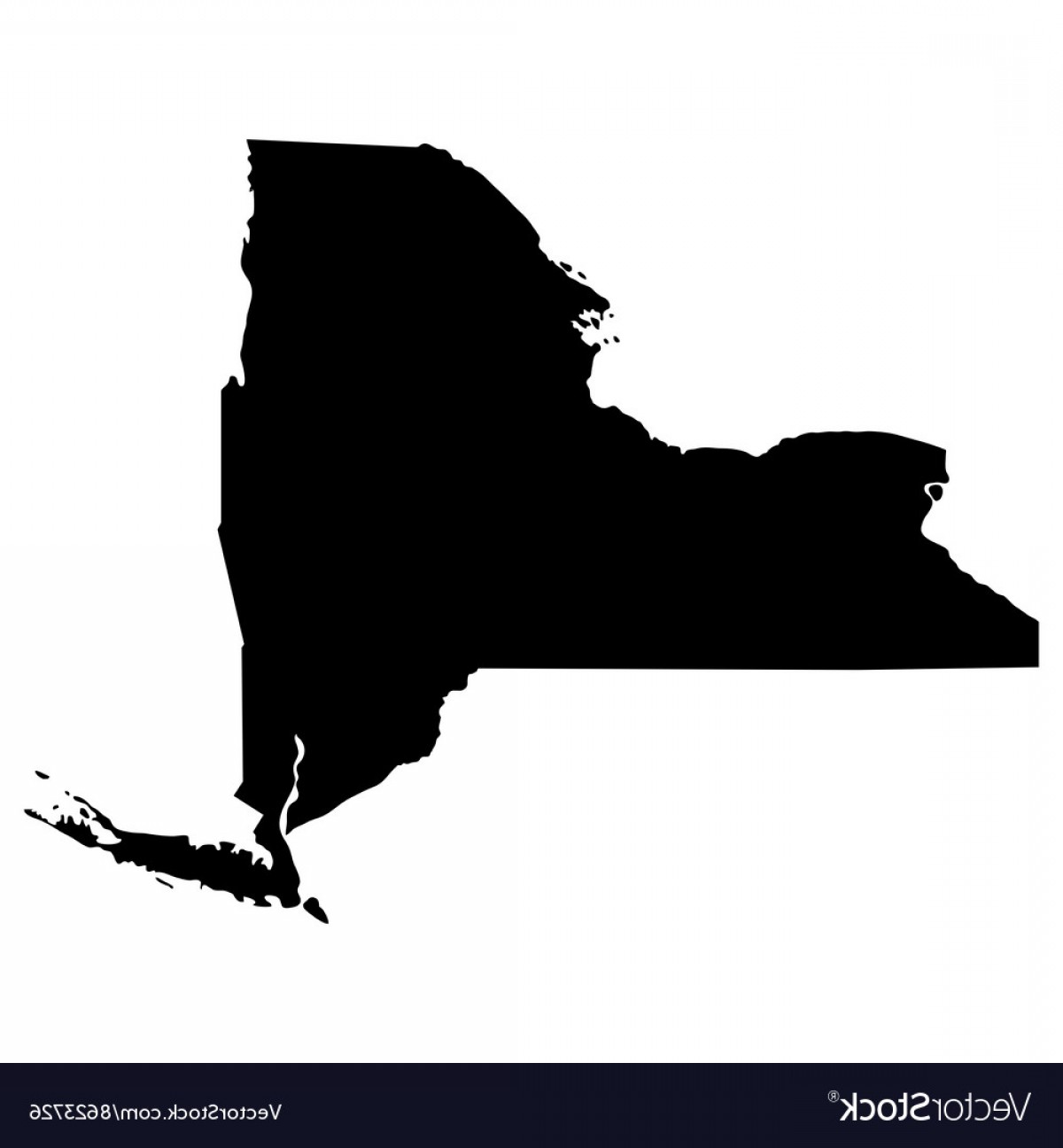 1200x1296 Map Of The Us State Of New York Vector Arenawp