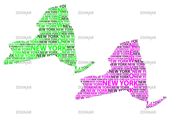 550x367 Photo New York Map Vector Image