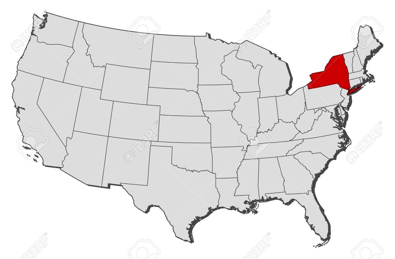 1300x854 Where Is New York On A Us Map 11346787 Political Map Of United