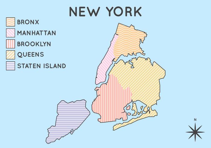 700x490 Free Iconic New York Map Vector