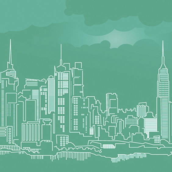 564x564 New York City Skyline Vector Free Vector Download 205087 Cannypic