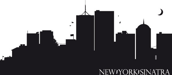 600x261 New York Skyline Silhouette Free Vector Download (9,575 Free