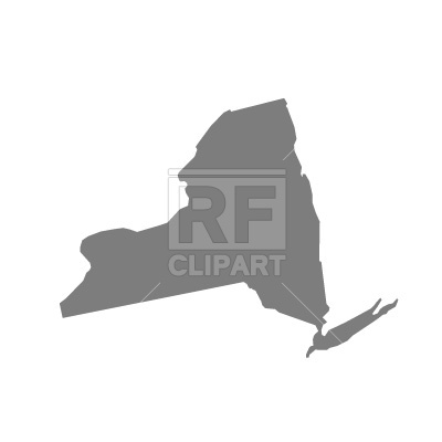 400x400 New York State Map Silhouette Free Vector Image Vector Artwork