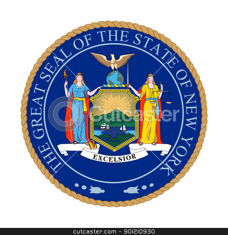 450x464 New York State Great Seal Stock Photo