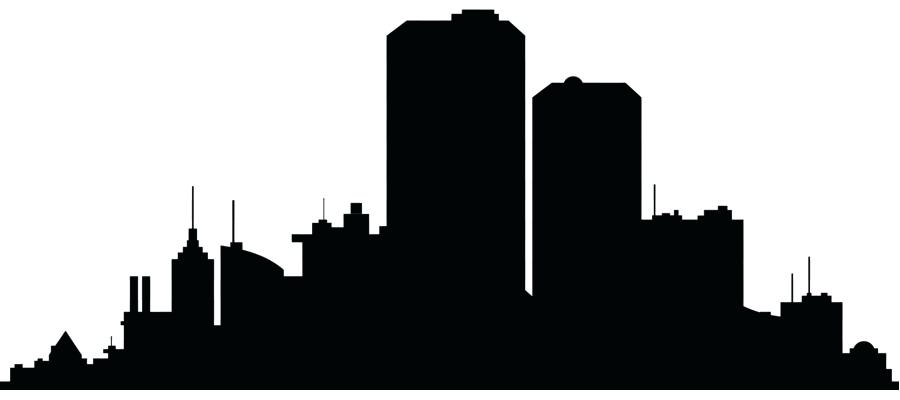 900x400 New York Silhouette New Skyline Free Vector New York City