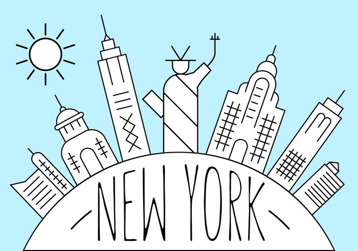 700x490 New York City Vector