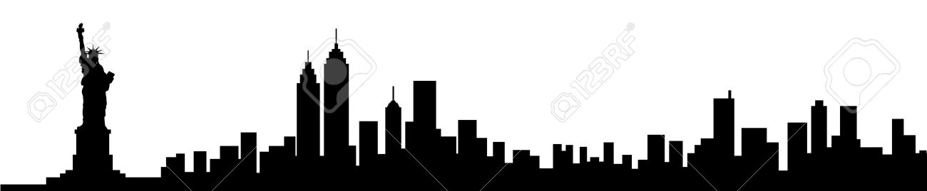 1300x269 New York Skyline Silhouette Desktop Backgrounds