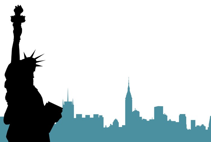 700x472 Statue Of Liberty Amp New York Vector Sticker We Live