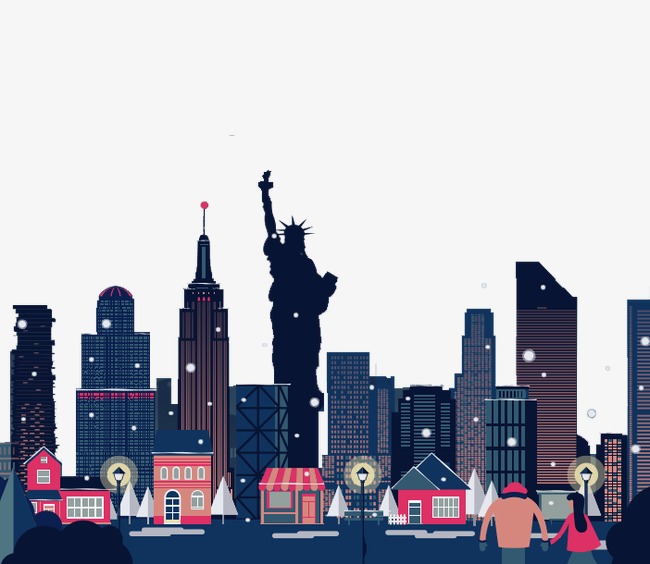 650x564 Vector Elements Christmas Day In New York, Christmas Vector, New