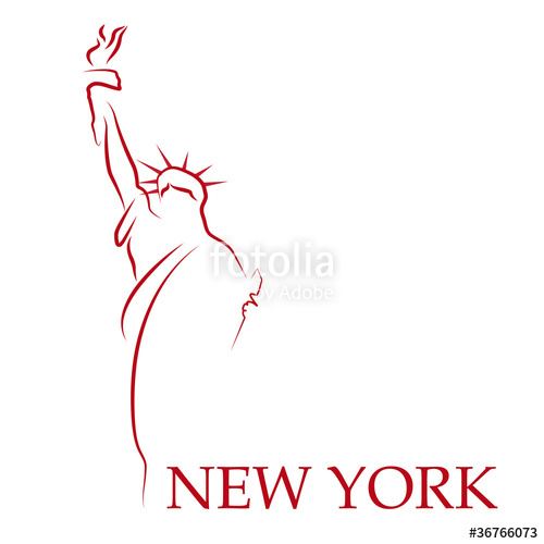 500x500 Drawing Logo New York