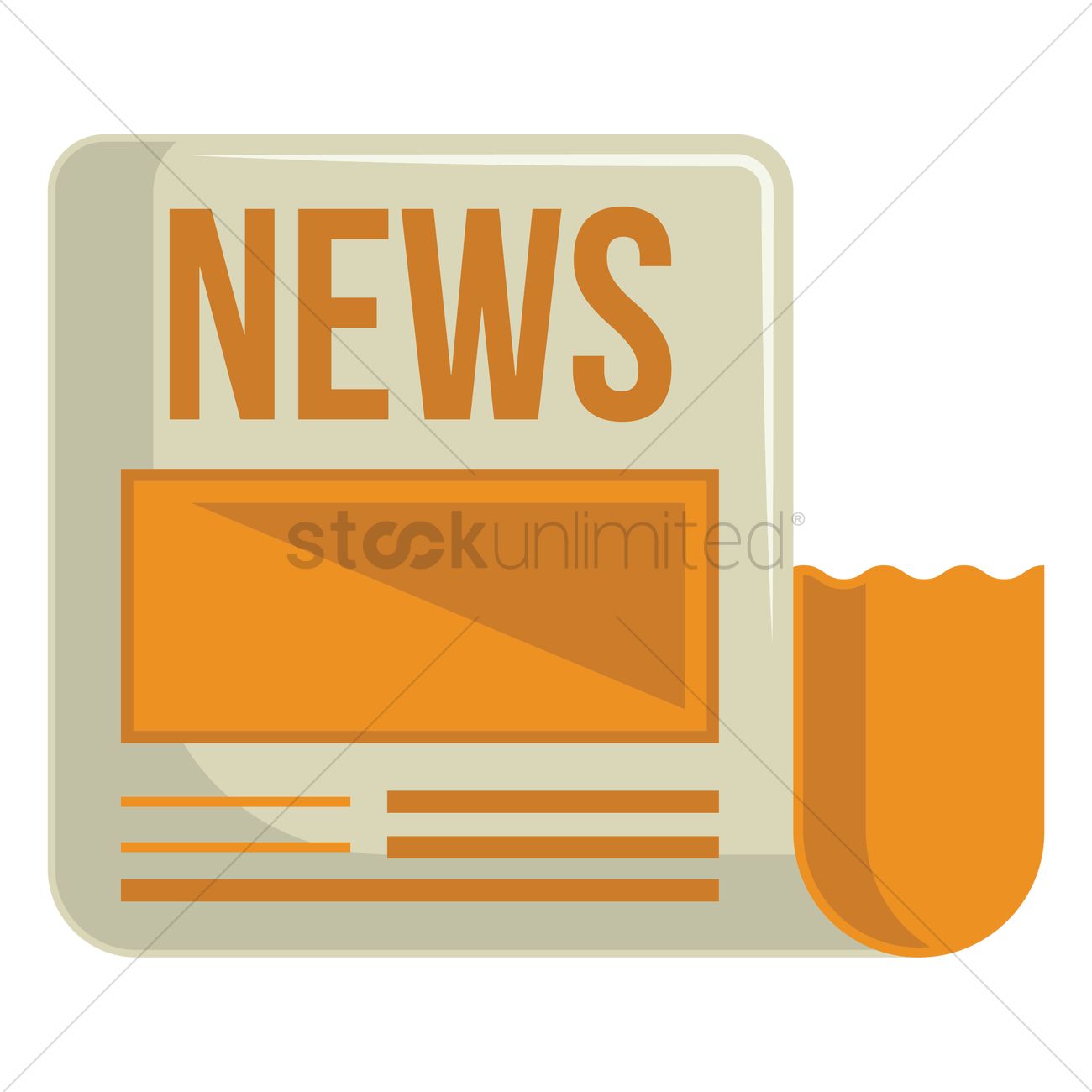 1300x1300 Newspaper Icon Vector Image