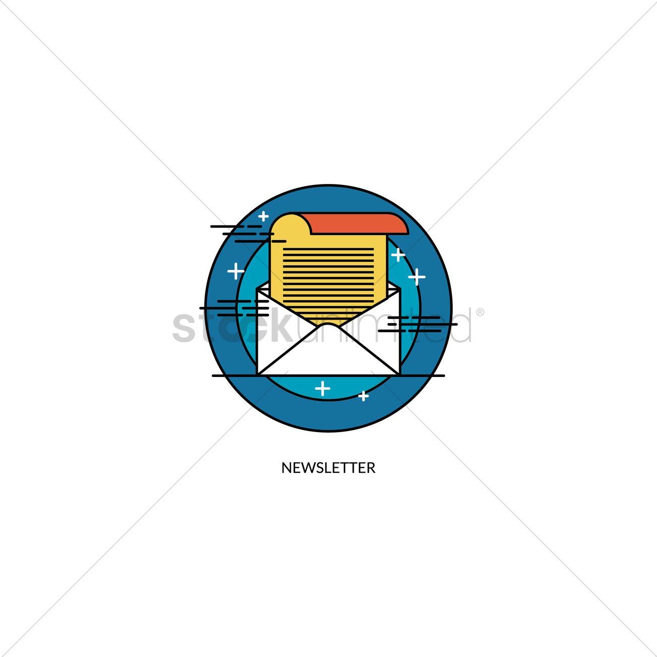 1300x1300 Newsletter Icon Vector Image
