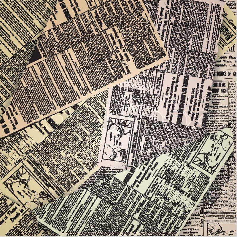 799x800 Old Newspaper Background Stock Vector Colourbox